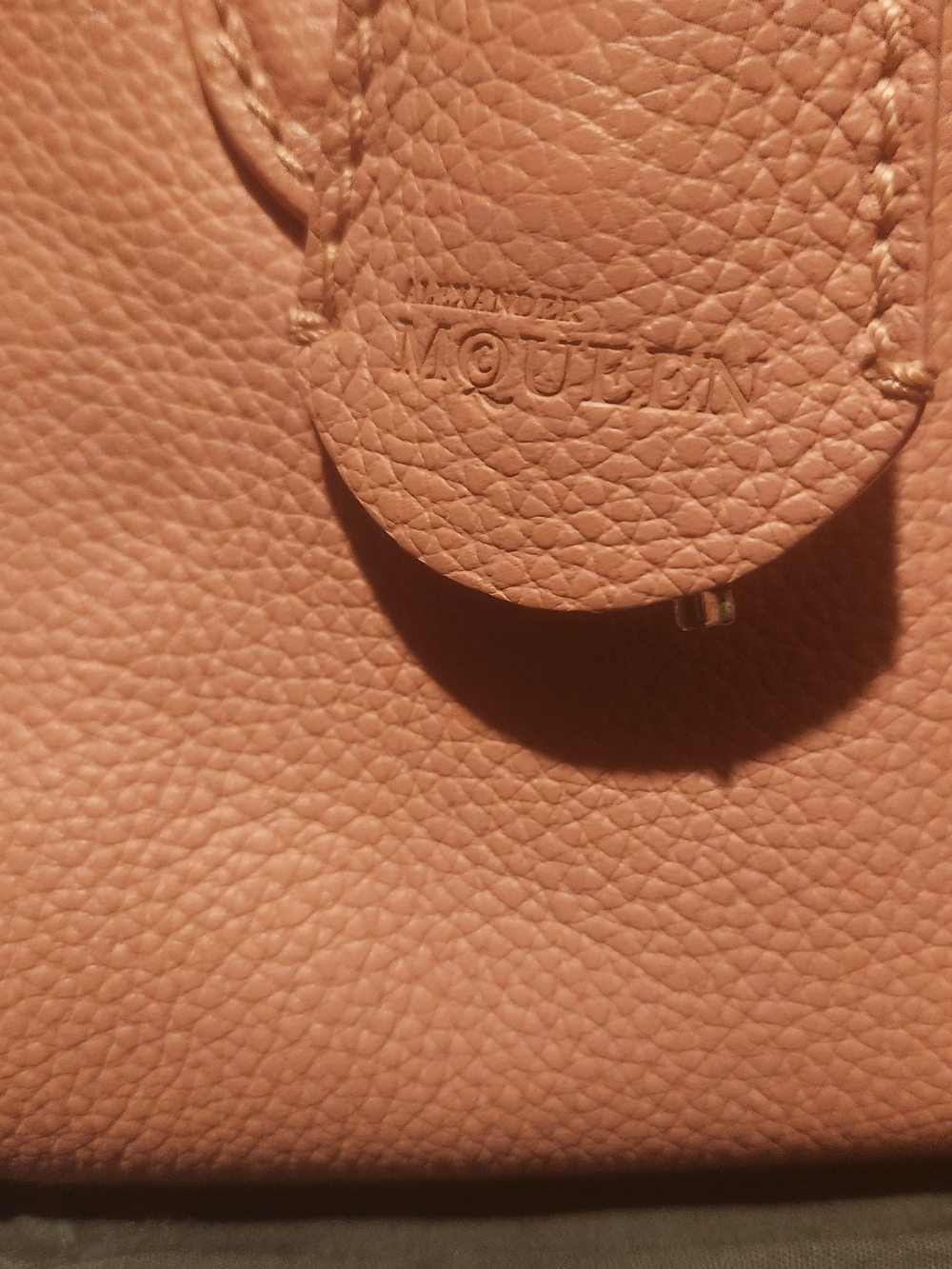Alexander McQueen Pink Leather Mini Satchel with Silver Skull Charm - Picture 3 of 15